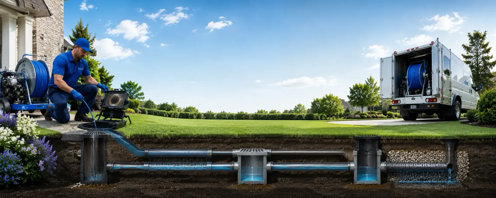 Outdoor drain cleaning information for Albert, KS